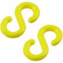 プラスチック Sフック #4 黄色 2個入り