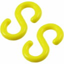 プラスチック Sフック #6 黄色 2個入り