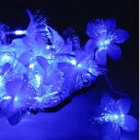 イルミネーションライト 6M飾り付50玉高輝度LEDロープライト 白青らん光ファイバー花型 約5%OFFのセール価格で販売!【after20130308】