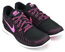 WMNS NIKE FREE 5.0 BLACK/PINK POW-PNK FL-PNK GLW ウィメンズ ナイキ フリー 5.0