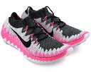 WMNS NIKE FREE 3.0 FLYKNIT BLACK/BLACK-PINK POW-PR PLTNM ウィメンズ ナイキ フリー 3.0 フライニット