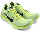 NIKE FREE RN FLYKNIT PURE PLATINUM/BLACK-VOLT ナイキ フリー ラン フライニット