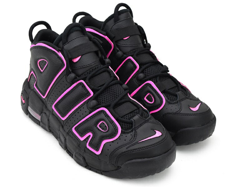 NIKE AIR MORE UPTEMPO GS BLACK/PINK BLAST ナイキ エア モア アップテンポ GS