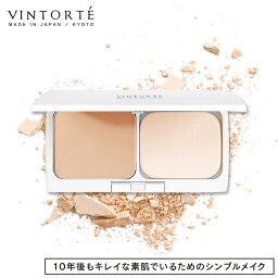 VINTORTE ヴァントルテ ミネラルシルクプレストファンデーション | ファンデーション パウダー パウダーファンデ ミネラルファンデーション ミネラルファンデ ファンデ 毛穴 下地 乾燥 脂性 カバー力 毛穴レス <strong>無添加</strong> 30代 40代 50代 クレンジン不要 日本製