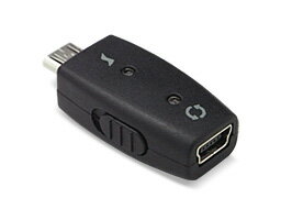 Micro-USB変換アダプタ(mini USB Bタイプ)(通信・充電切替スイッチ付き) 【代引き不可】