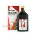 ドイツ・サルス社製Floradix(フローラディクス)の液体タイプ♪鉄分豊富な野菜やハーブエキスにビタミンをプラス!【お徳用】フローラディクス アイアン(鉄)&ハーブ(ビタミンB配合) 500ml(17fl oz)液体