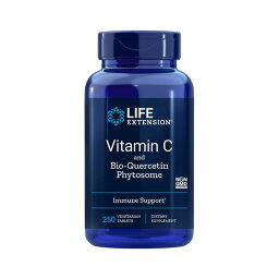 ビタミンC 1000mg + バイオケルセチンフィトサム 250粒 びたみん サプリメント びたみんC 【Life Extension Vitamin C and Bio-Quercetin Phytosome, 250 Vegetarian Tablets】