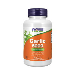 <strong>ガーリック</strong> 5000 90粒 ハーブ ニンニク 【Now Foods Garlic 5000】