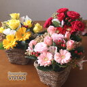 バラと季節のお花のアレンジ、バスケットタイプMピンク【送料無料】薔薇/ばら/母の日【HLS_DU】(ギフト/フラワーギフト/プレゼント/アレンジメント/フラワーアレンジメント/フラワーアレンジ/誕生日/お祝い/退職祝い/開店祝い/通販/楽天)