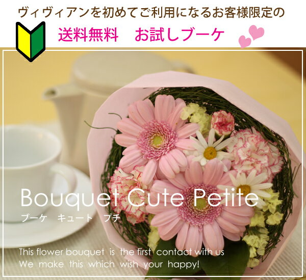 とってもキュートな フラワー アレンジの花束が送料無料♪誕生日やお祝いのちょっとしたプレゼント・贈り物には生花はなたばのフラワーギフト！お見舞いにもいいアレンジメント フラワーのブーケ＜フラワー/Flower＞フラワ—【RCPmara1207】