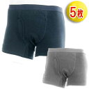 失禁パンツ【送料無料+ポイント10倍】失禁パンツ 男性用 トランクス 失禁パンツ メンズ M/L/LL 快適ボクサーパンツDX 5枚セット 軽失禁パンツ 失禁トランクス 尿漏れ対策 無地 紺 コン グレー コンビニ受取対応