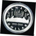 ショッピングアニバーサリー2010 【極美品/品質保証書付】 アンティークコイン コイン 金貨 銀貨 [送料無料] 2010 Canadian Proof 75th Anniversary Voyageur Silver Dollar with Box and COA