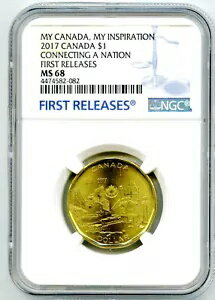 2017 カナダ ルーニー ドル NGC MS68 LOON 150 周年記念トップ POP2 初回リリース