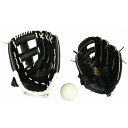 親子 グローブ セット 黒 ブラック black グローブ キャッチボール 野球 子供用 9インチ 大人用 11.5インチ?公園 野球用品 リトルリーグ ジュニア 大人 キッズ こども 子供 軟式グラブ 硬式グラブ 少年野球 小学生 キャッチャー 外野手 内野手 #6714