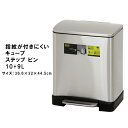 ゴミ箱 ふた付き ペダル式 分別 10L+9L ステンレス ごみ箱