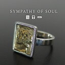 シンパシーオブソウル リバティーヘッドリング シルバー×ブラス sympathy of soul Liberty Head Ring Silver Brass 指輪 メンズ レディース ユニセックス アクセサリー シンプル ギフト