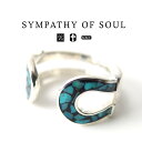 シンパシーオブソウル ダブルホースシューインレイ リング シルバー sympathy of soul Double Horseshoe Inlay Ring Silver 指輪 メンズ レディース ユニセックス アクセサリー シンプル ギフト