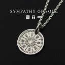 シンパシーオブソウル コインネックレス sympathy of soul Hope Sun Coin Charm Necklace Set - Silver (シルバーネックレス メンズ レディース ネックレス シンプル シルバー) 【15:00までのご注文で即日配送】