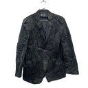 H&M テーラードジャケット XLサイズ位 サイズ表記50 エイチアンドエム コーデュロイ グレー ブラック 古着卸 アメリカ仕入 t2209-3413