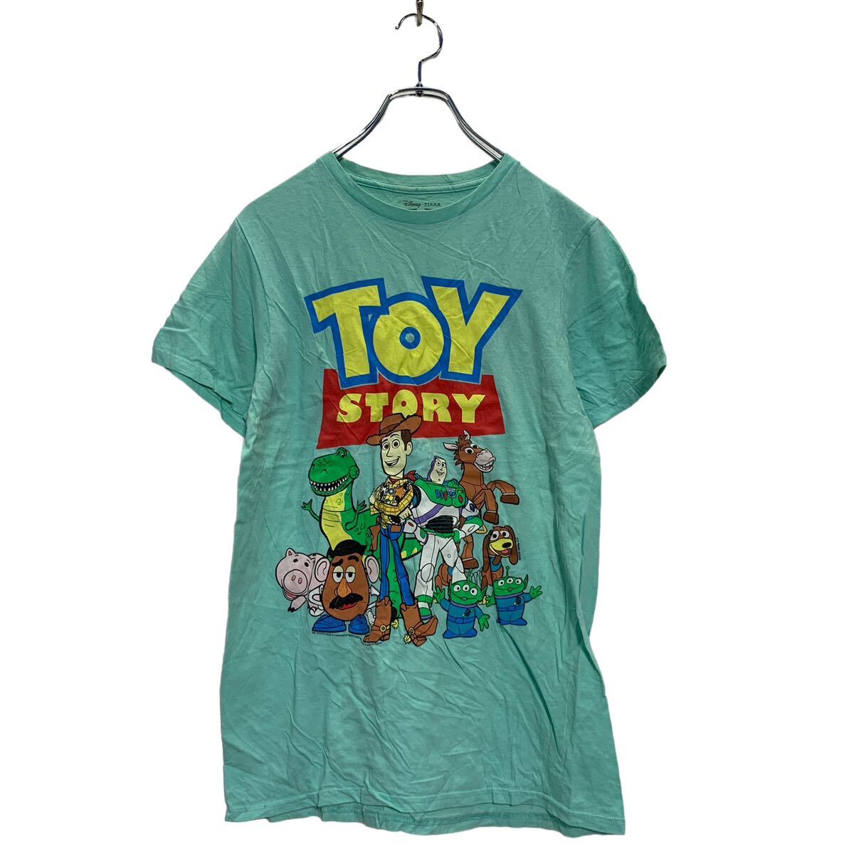 【中古】【古着】 TOY STORY 半袖 キャラクタープリントTシャツ S ミントグリーン レディース <strong>トイストーリー</strong> 古着卸 アメリカ仕入 a603-6916