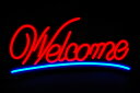 【デザイナーズチェア最大2000円OFFクーポン配布中】ネオン風 LED看板 Welcome ウェルカム ネオンサイン インテリア ディスプレイ 雑貨 BAR バー 店舗【NK-13】