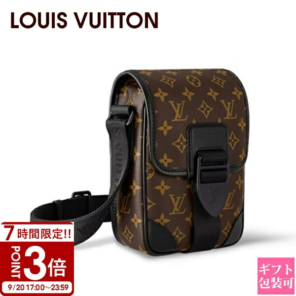 【P3倍】LOUIS VUITTON ルイヴィトン モノグラム 鞄 ボディバッグ マカサー キャンバス アーチ—・メッセンジャー M46442 自転車 バイク