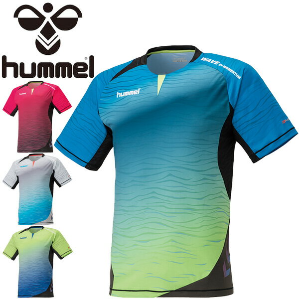半袖シャツ メンズ レディース /ヒュンメル hummel HPFC プラクティスシャツ サッカー フットサル プラシャツ Tシャツ 吸汗速乾 スポーツウェア/HAP1131の画像
