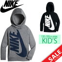 ナイキ キッズウェア NIKE ジュニア ガールズ フーディ 長袖 スウェット パーカー プルオーバー 130-160cm 子供服 スウォッシュ ビッグロゴ スエット 女の子 スポーツウェア/830571