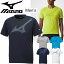 Tシャツ 半袖 メンズ/ミズノ mizuno グラフィック TEE/トレーニングウェア ランニング ジョギング ジム/男性用 ビッグロゴ 吸汗速乾 半袖シャツ スポーツウェア/32MA8110