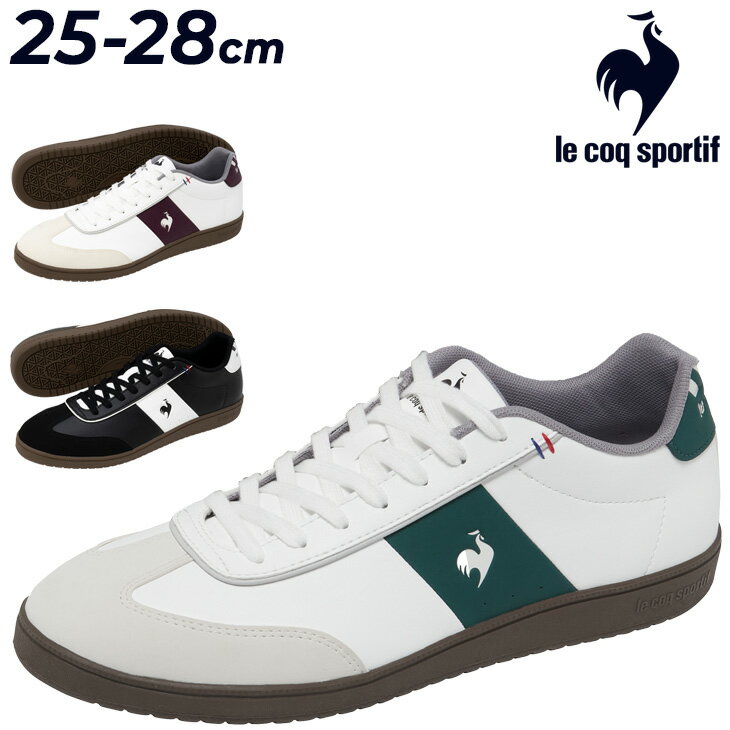 送料無料 ルコック スニーカー メンズ ユニセックス 2E相当 le coq sportif LCS ガレ 3(消臭)｜コートスタイル ブランド カジュアルシューズ スポーティ シンプル キレイめ 消臭 男性 紳士靴 メンズシューズ くつ 運動靴/LU5FSN55UZ
