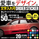 【50mm(5cm)】文字入れ可能!名入れ 自分だけのカスタマイズ ストライプ ラインテープ カット済カッティングステッカー サイドデカール ラインステッカー ブラック(黒) ホワイト(白) ゴールド(金) シルバー(銀) レッド(赤) 車 シール デカールセット チーム名 アドレス