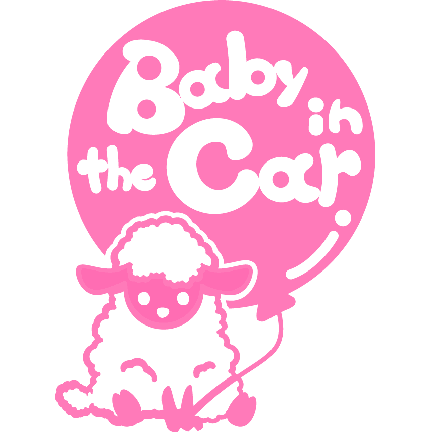 【Baby in the car】 ひつじ ヒツジ 動物 赤ちゃん ステッカー 窓ガラス用シールタイプ キッズ 子供 車の後ろ【楽天】 ※吸盤タイプ・マグネットタイプではありません 赤ちゃんが乗っています ベビー イン ザ カー ベビーインカー 可愛い【P19Jul15】