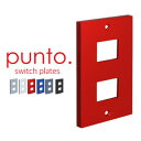 【スイッチプレート】punto.スイッチプレート 2コ用(Panasonicフルカラータイプ対応)*W S G R N K__msp-020