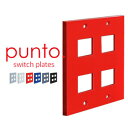 【スイッチプレート】punto.スイッチプレート 4コ用(Panasonicフルカラータイプ対応)*W S G R N K__msp-070