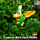 【あす楽】 トロピカルバード ヤード ステイク 【全6種】 鳥 南国 バード ガーデン アクセサリー ガーデニング プランター 花壇 おしゃれ かわいい ユニーク アメリカン雑貨 ガーデンピック 飾り インテリア 庭 オーナメント Yard Stake Tropical Bird with Springing Wings