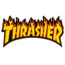 Thrasher Flames sticker Yellow...