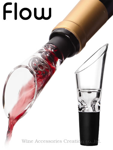 flow（フロウ）ワイン エアロポアラーデキャンティングポアラー と姿も、効果も同じ！お手軽価格で気軽にお使い頂けます！