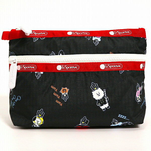 LeSportsac レスポートサック ポーチ COSMETIC CLUTCH BT21 BLACK ACC