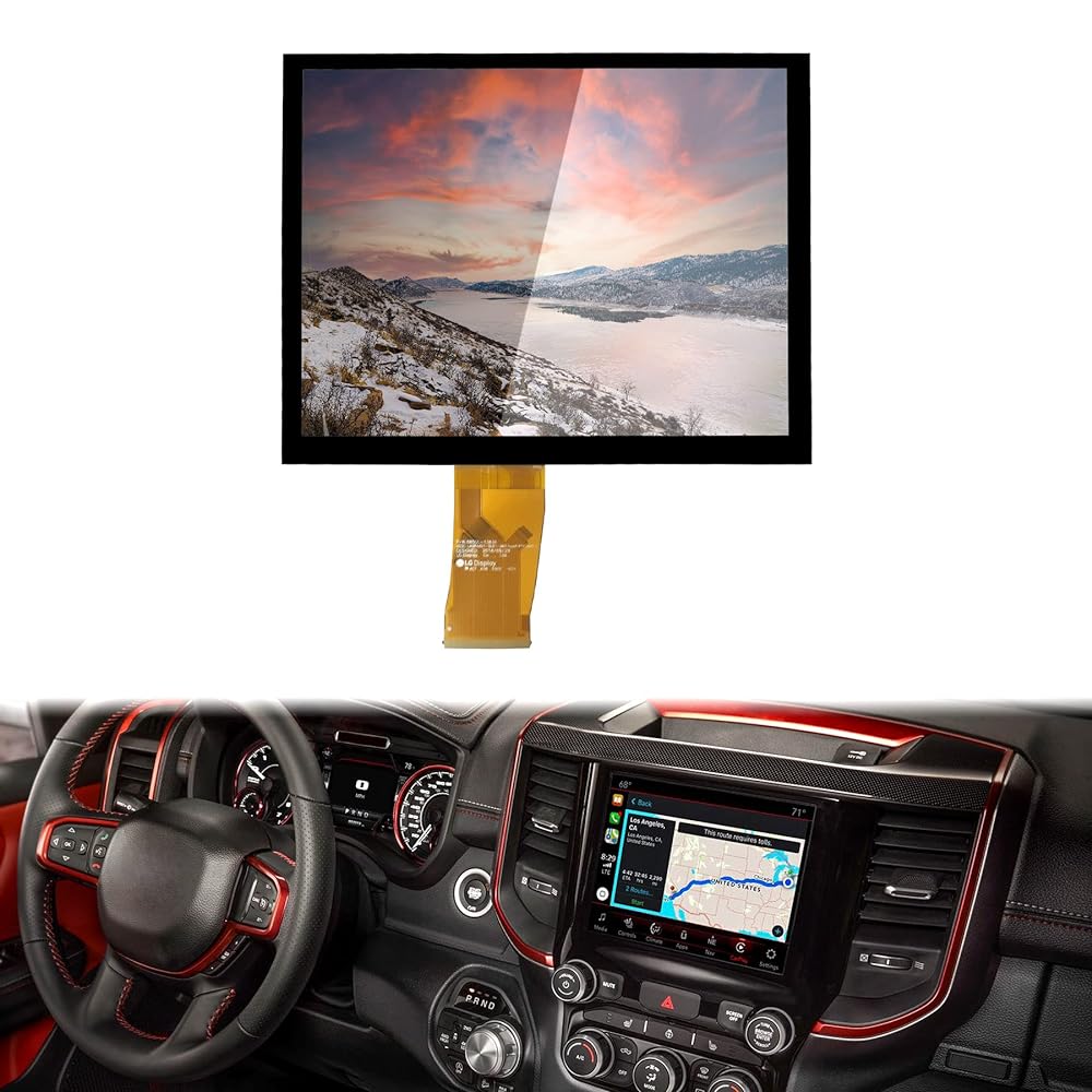 ナビゲーションタッチスクリーン ガラスデジタイザー 8.4インチ Uconnect無線機 RAM Dodge Jeep Chrysler 2018-2020用 LA084X01 (SL)(01)