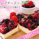 【送料無料】北海道スイーツ チーズケーキ 5種のベリー贅沢レアチーズ (約280g)/クリスマスケーキ/お取り寄せ/通販/お土産/ギフト/母の日/父の日/お祝い/