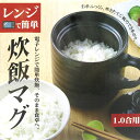電子レンジで炊飯 レンジで簡単 炊飯マグ1.0合 色おまかせ 炊飯器 1合炊き 電子レンジ 専用 対応 陶器製 電子レンジで炊飯 1人用 独身用 送料無料 炊き込みご飯【送料無料 (沖縄・離島除く)】