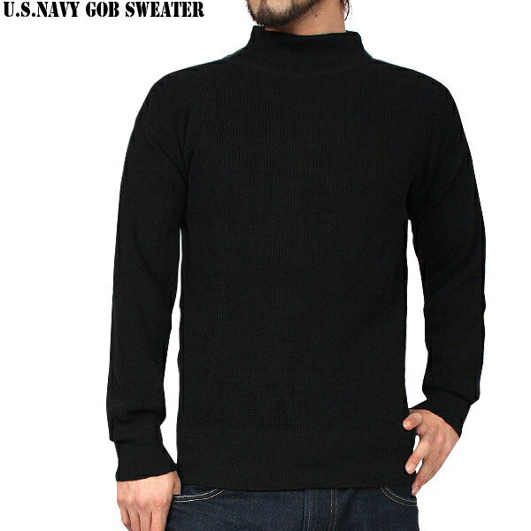 ≪WIP≫【実物 新品】【米軍】 米海軍 U.S.NAVY GOBブラックセーター 【ミリタリー】【セーター】