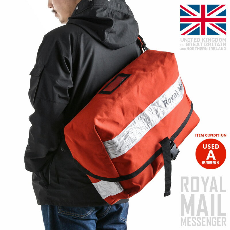 【A】実物 イギリス ロイヤルメール ROYAL MAIL メッセンジャーバッグ ホワイトリフレクタ...:waiper:10017139