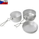 実物 チェコ軍 アルミメスキット ミリタリー 食器 調理器具 鍋 飯盒 皿 フライパン 持ち手付き 軽量 アウトドア レジャー キャンプ《WIP》 【中古】 男性 ギフト プレゼント