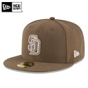 NEW ERA ニューエラ 59FIFTY MLB On-Field サンディエゴ・パドレス ブラウン 11449346 キャップ/ミリタリー 軍物 メンズ