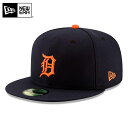 NEW ERA ニューエラ 59FIFTY MLB On-Field デトロイト・タイガース ネイビー オレンジロゴ 12149615 キャップ