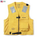 【割引クーポン対象品】実物 新品 米海軍(U.S.NAVY)ライフプリザーバーベスト TYPE MARK I YELLOW / U.S.N アメリカ海軍 軍物 ミリタリー ミリタリーベスト ライフベスト【Sx】