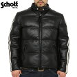 ※クーポン対象外▼▼▼【タイムセール対象商品】【Schott ショット】モーターサイクル レザーダウンジャケット【新品未使用】【3141023】≪WIP≫【楽ギフ_包装】【楽ギフ_メッセ】