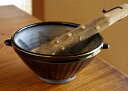 益子焼 わかさま すり鉢(大)黒タイプ すりこぎ棒 セット 日本製 おしゃれ 和食器の器お家カフェ