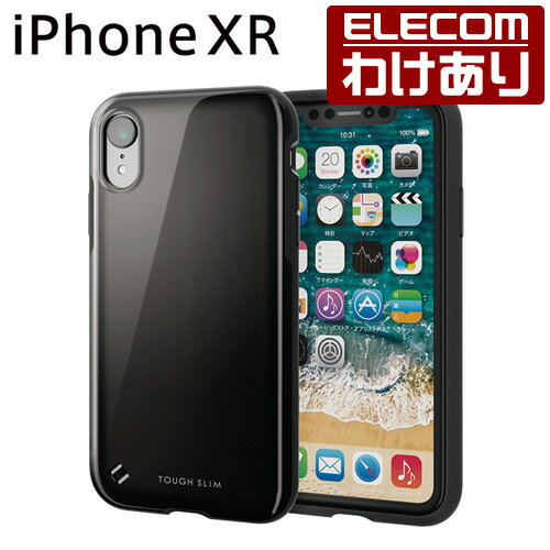 iPhone XR P[X ϏՌ Ռz TOUGH SLIM2 ubN X}zP[X iphoneP[XFPM-A18CTS2BK ō3300~ȏ  [󂠂][ELECOMFGR킯Vbv][c]